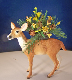 Doe with Floral - Click Image to Close